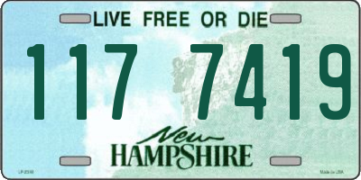 NH license plate 1177419