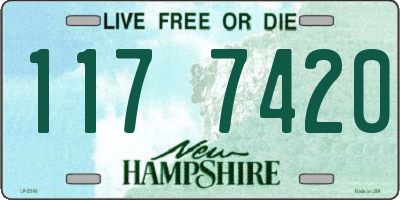 NH license plate 1177420