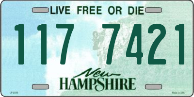 NH license plate 1177421
