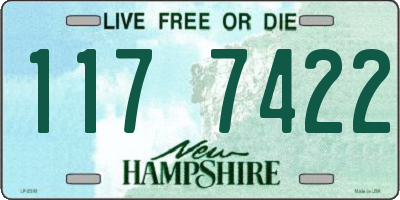 NH license plate 1177422