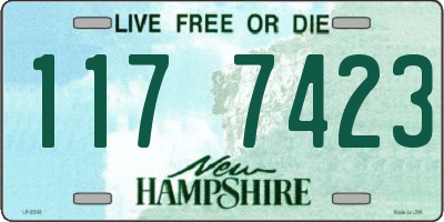 NH license plate 1177423