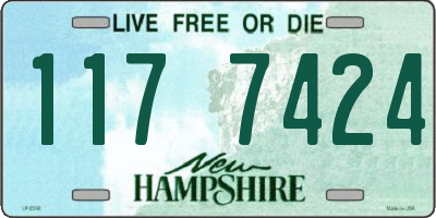NH license plate 1177424