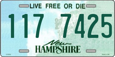 NH license plate 1177425