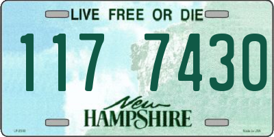 NH license plate 1177430