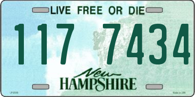 NH license plate 1177434