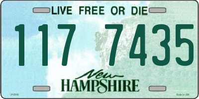 NH license plate 1177435