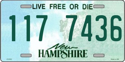 NH license plate 1177436