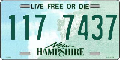 NH license plate 1177437
