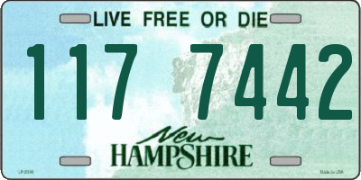NH license plate 1177442