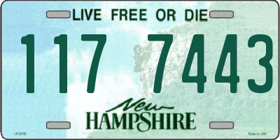 NH license plate 1177443