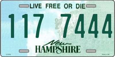 NH license plate 1177444