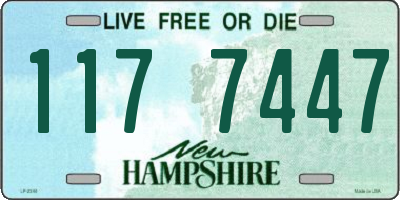 NH license plate 1177447