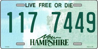 NH license plate 1177449