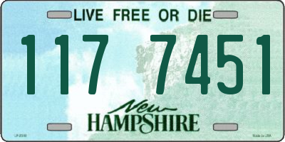 NH license plate 1177451