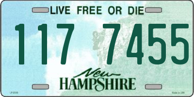 NH license plate 1177455