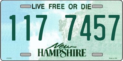 NH license plate 1177457