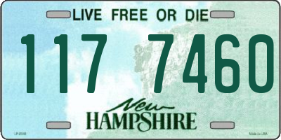 NH license plate 1177460