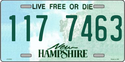 NH license plate 1177463