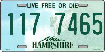 NH license plate 1177465