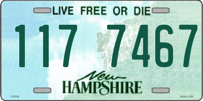 NH license plate 1177467