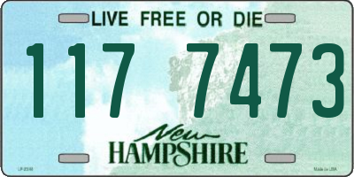 NH license plate 1177473