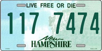 NH license plate 1177474
