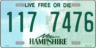 NH license plate 1177476