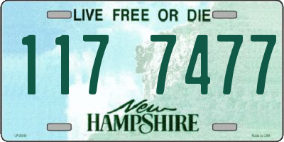 NH license plate 1177477