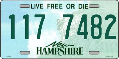 NH license plate 1177482