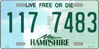 NH license plate 1177483