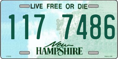 NH license plate 1177486