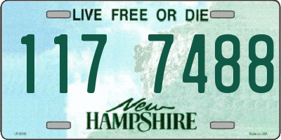 NH license plate 1177488