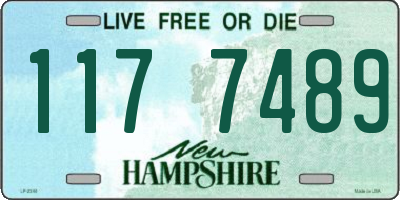 NH license plate 1177489