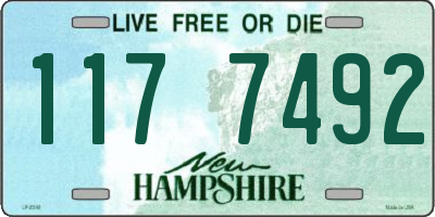 NH license plate 1177492