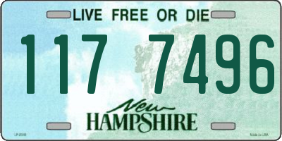 NH license plate 1177496