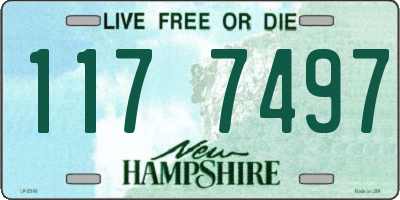 NH license plate 1177497