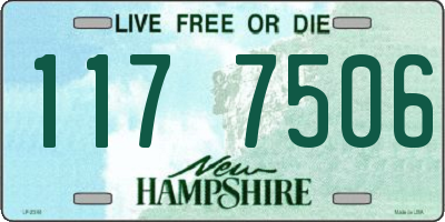 NH license plate 1177506