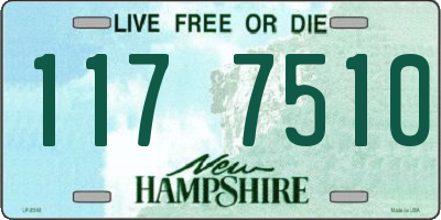 NH license plate 1177510