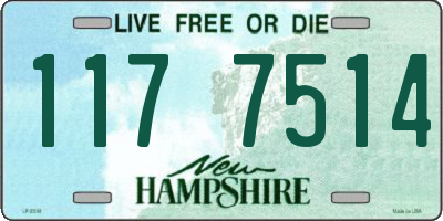 NH license plate 1177514