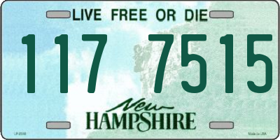 NH license plate 1177515