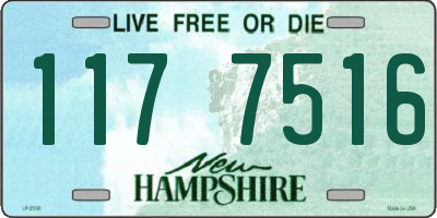 NH license plate 1177516