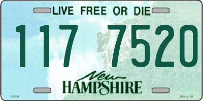 NH license plate 1177520