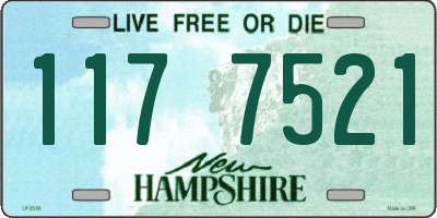 NH license plate 1177521