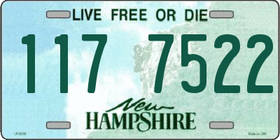 NH license plate 1177522