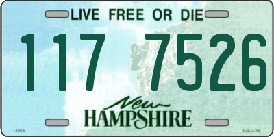 NH license plate 1177526