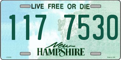 NH license plate 1177530