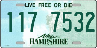 NH license plate 1177532
