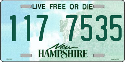 NH license plate 1177535