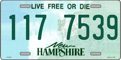 NH license plate 1177539