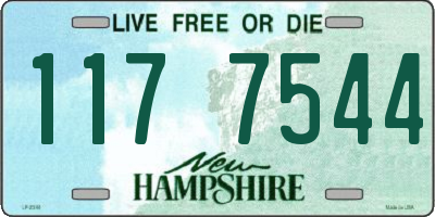 NH license plate 1177544